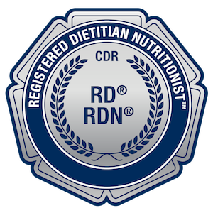 registered dietitian badge claire haft